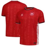 greenland national team hummel 2025 home replica jersey – red Collection – England Football Jerseys and Shirts