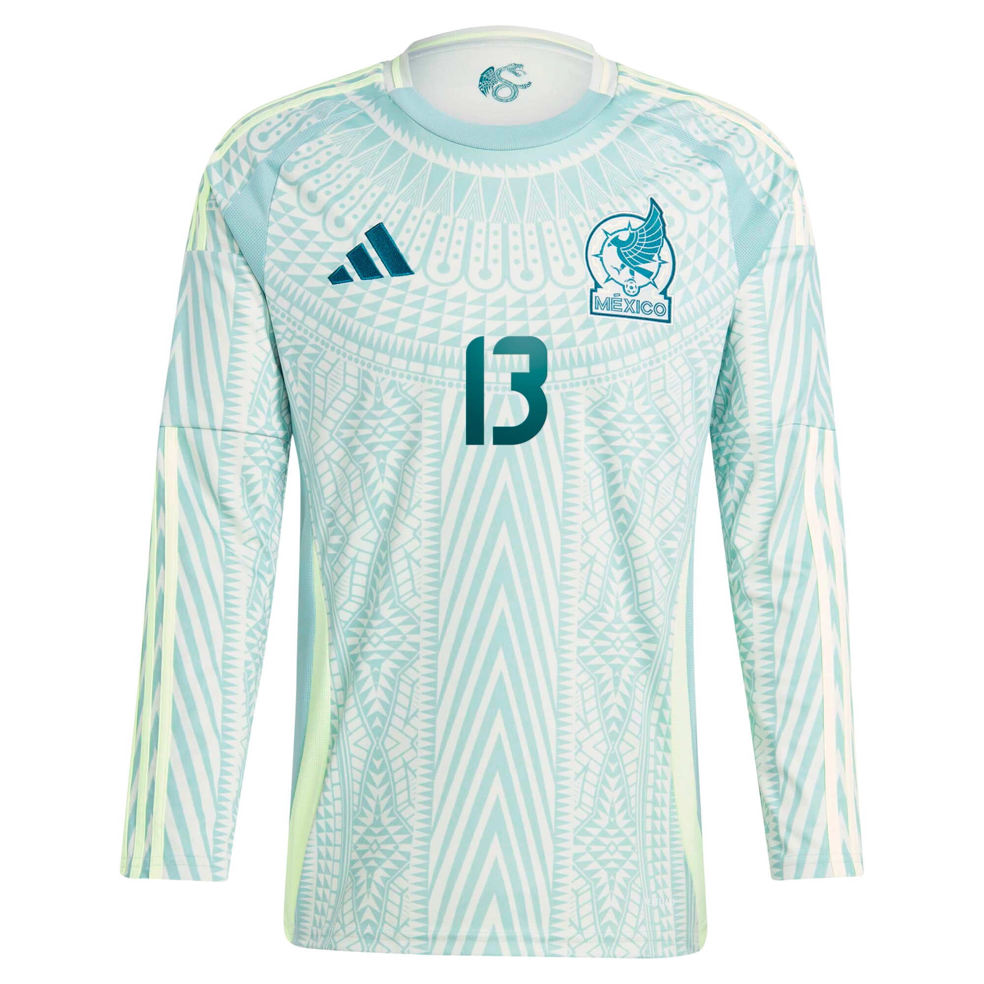 guillermo ochoa mexico national team adidas 2024 away replica player long sleeve jersey – green Collection – England Football Jerseys and Shirts