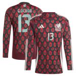 guillermo ochoa mexico national team adidas 2024 home replica player long sleeve jersey – burgundy Collection – England Football Jerseys and Shirts
