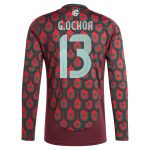 guillermo ochoa mexico national team adidas 2024 home replica player long sleeve jersey – burgundy Collection – England Football Jerseys and Shirts