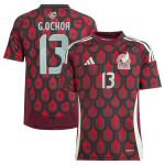 guillermo ochoa mexico national team adidas youth 2024 home replica player jersey – burgundy Collection – England Football Jerseys and Shirts