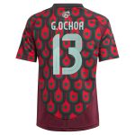 guillermo ochoa mexico national team adidas youth 2024 home replica player jersey – burgundy Collection – England Football Jerseys and Shirts