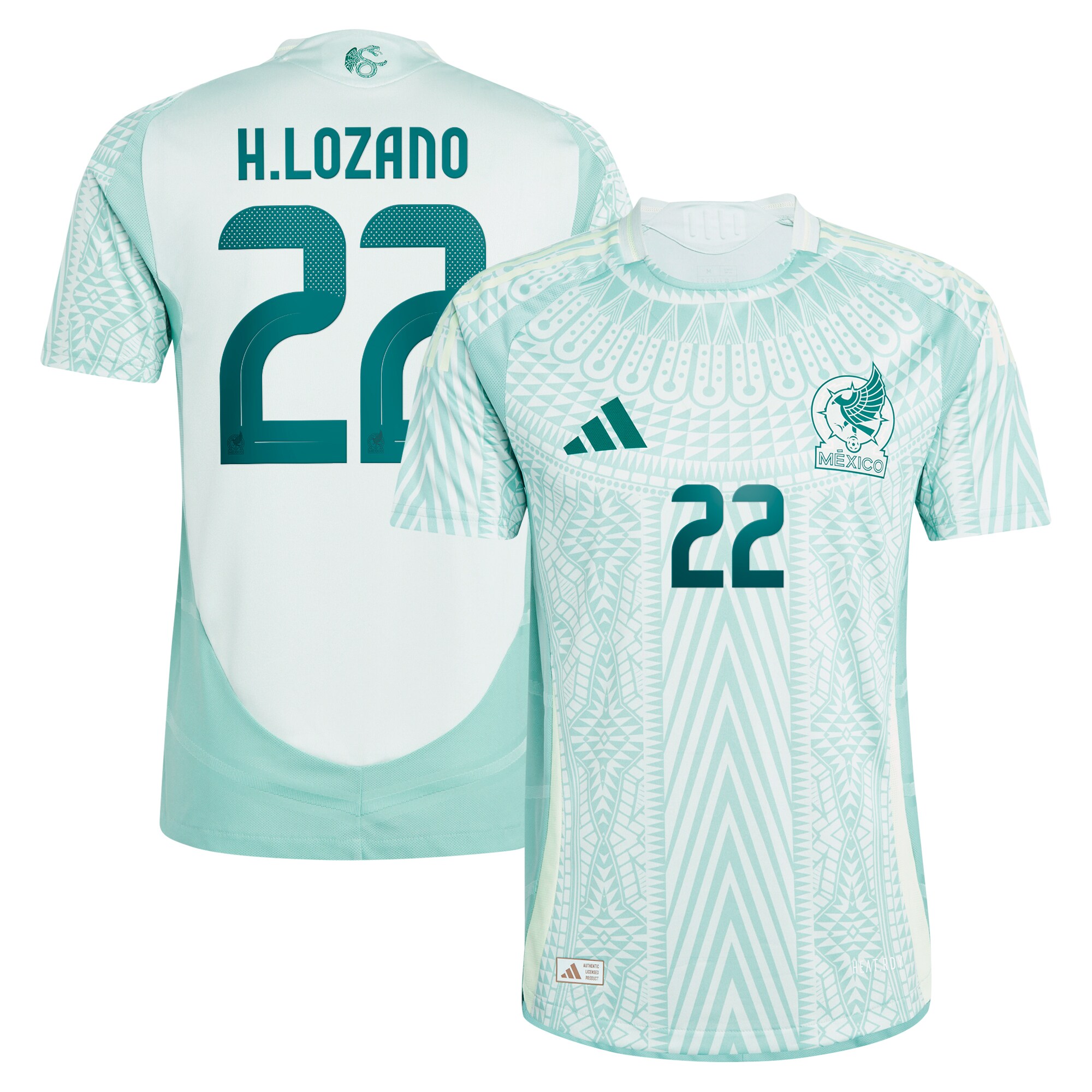hirving lozano mexico national team adidas 2024 away authentic player jersey – green Collection – England Football Jerseys and Shirts