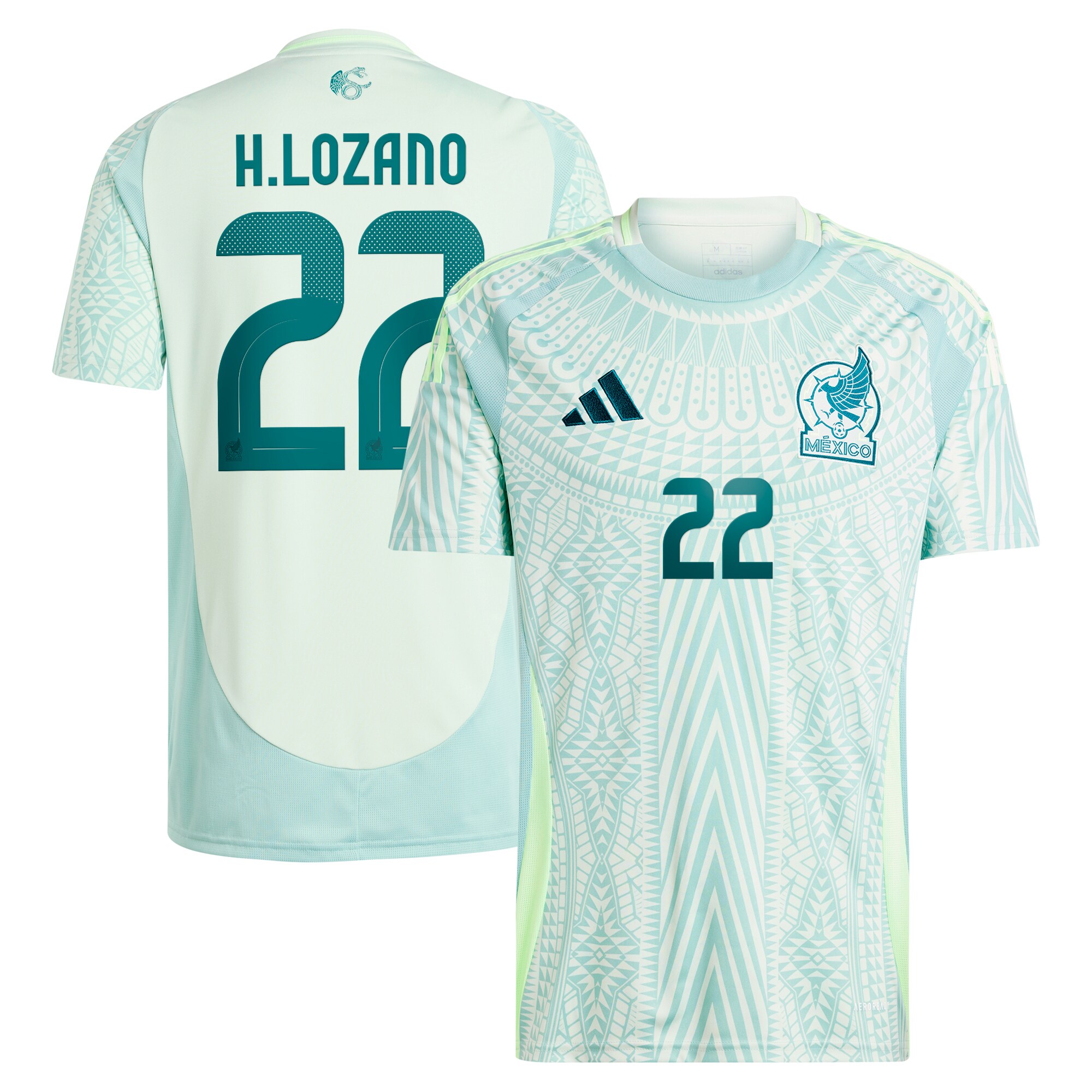 hirving lozano mexico national team adidas 2024 away replica player jersey – green Collection – England Football Jerseys and Shirts
