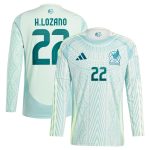 hirving lozano mexico national team adidas 2024 away replica player long sleeve jersey – green Collection – England Football Jerseys and Shirts