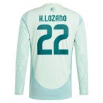 hirving lozano mexico national team adidas 2024 away replica player long sleeve jersey – green Collection – England Football Jerseys and Shirts
