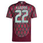 hirving lozano mexico national team adidas 2024 home authentic player jersey – burgundy Collection – England Football Jerseys and Shirts