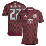 hirving lozano mexico national team adidas 2024 home replica player jersey – burgundy Collection – England Football Jerseys and Shirts