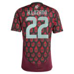 hirving lozano mexico national team adidas 2024 home replica player jersey – burgundy Collection – England Football Jerseys and Shirts