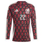 hirving lozano mexico national team adidas 2024 home replica player long sleeve jersey – burgundy Collection – England Football Jerseys and Shirts