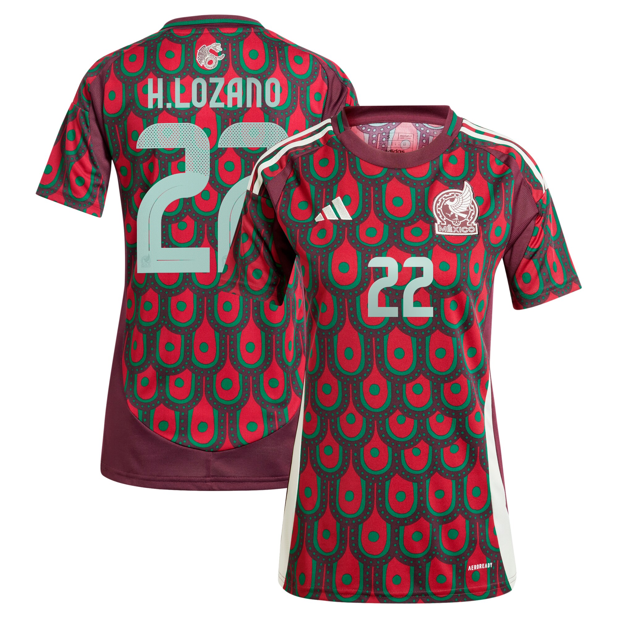hirving lozano mexico national team adidas women8217s 2024 home replica player jersey – burgundy Collection – England Football Jerseys and Shirts