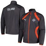 iceland national team puma 2024 pre-match full-zip hoodie jacket – charcoal Collection – England Football Jerseys and Shirts