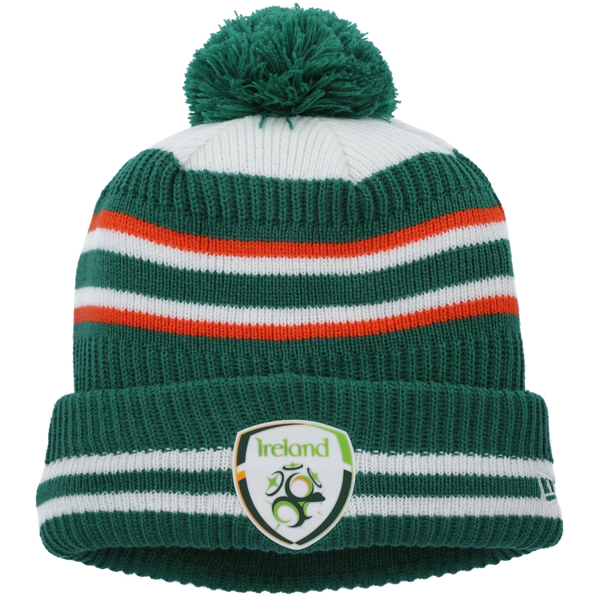 ireland national team new era bobble fleece cuffed knit hat with pom – green Collection – England Football Jerseys and Shirts