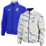italy national team adidas team logo anthem reversible full-zip jacket – white Collection – England Football Jerseys and Shirts