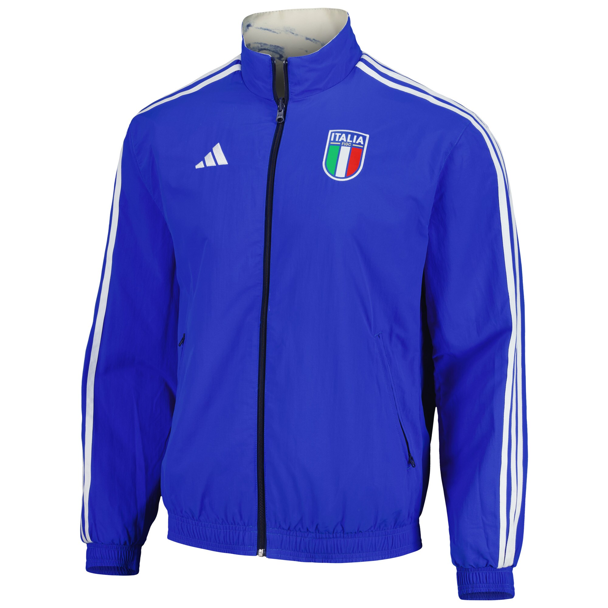 italy national team adidas team logo anthem reversible full-zip jacket – white Collection – England Football Jerseys and Shirts