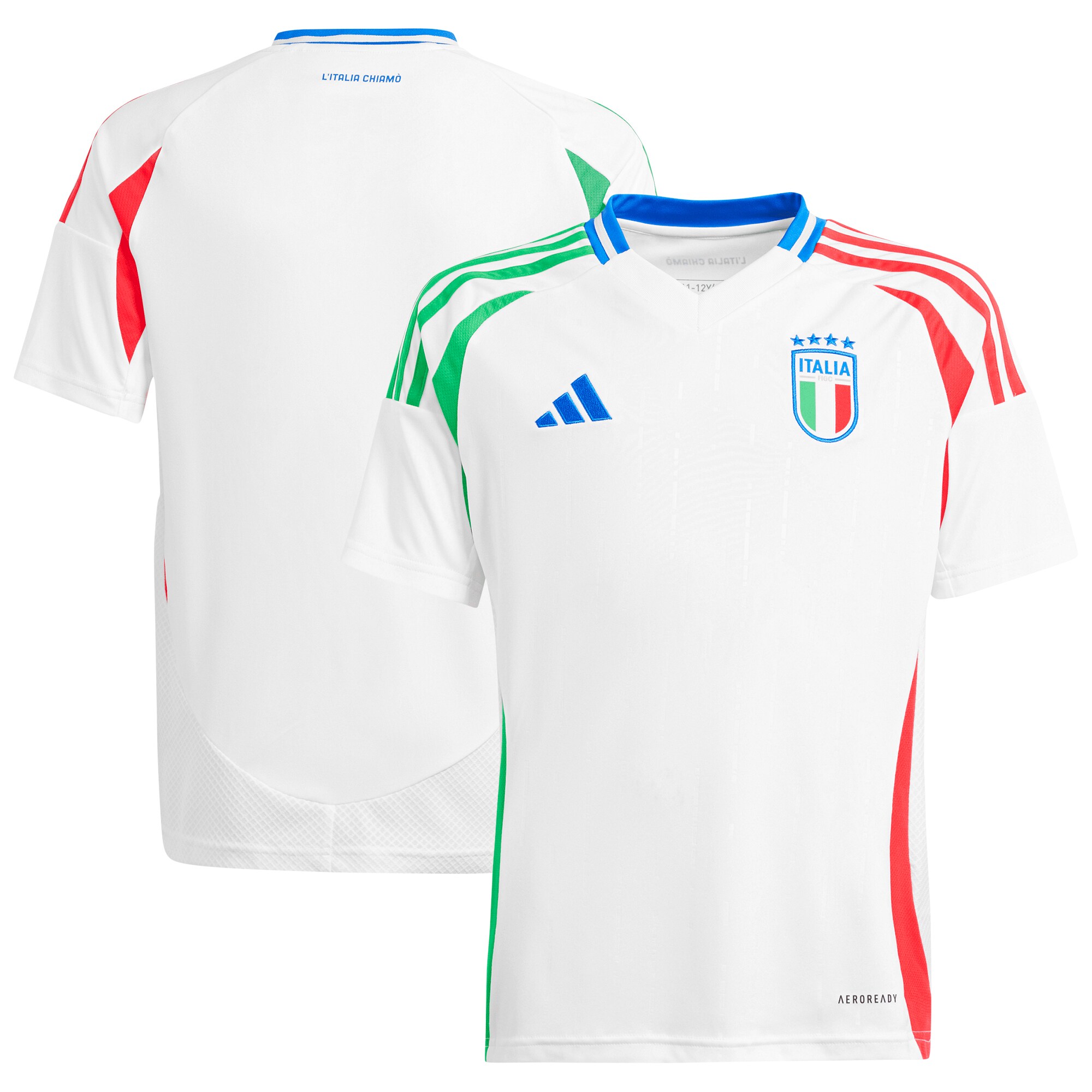 italy national team adidas youth 2024 away replica jersey – white Collection – England Football Jerseys and Shirts