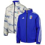 italy national team adidas youth team anthem reversible full-zip jacket – blue Collection – England Football Jerseys and Shirts