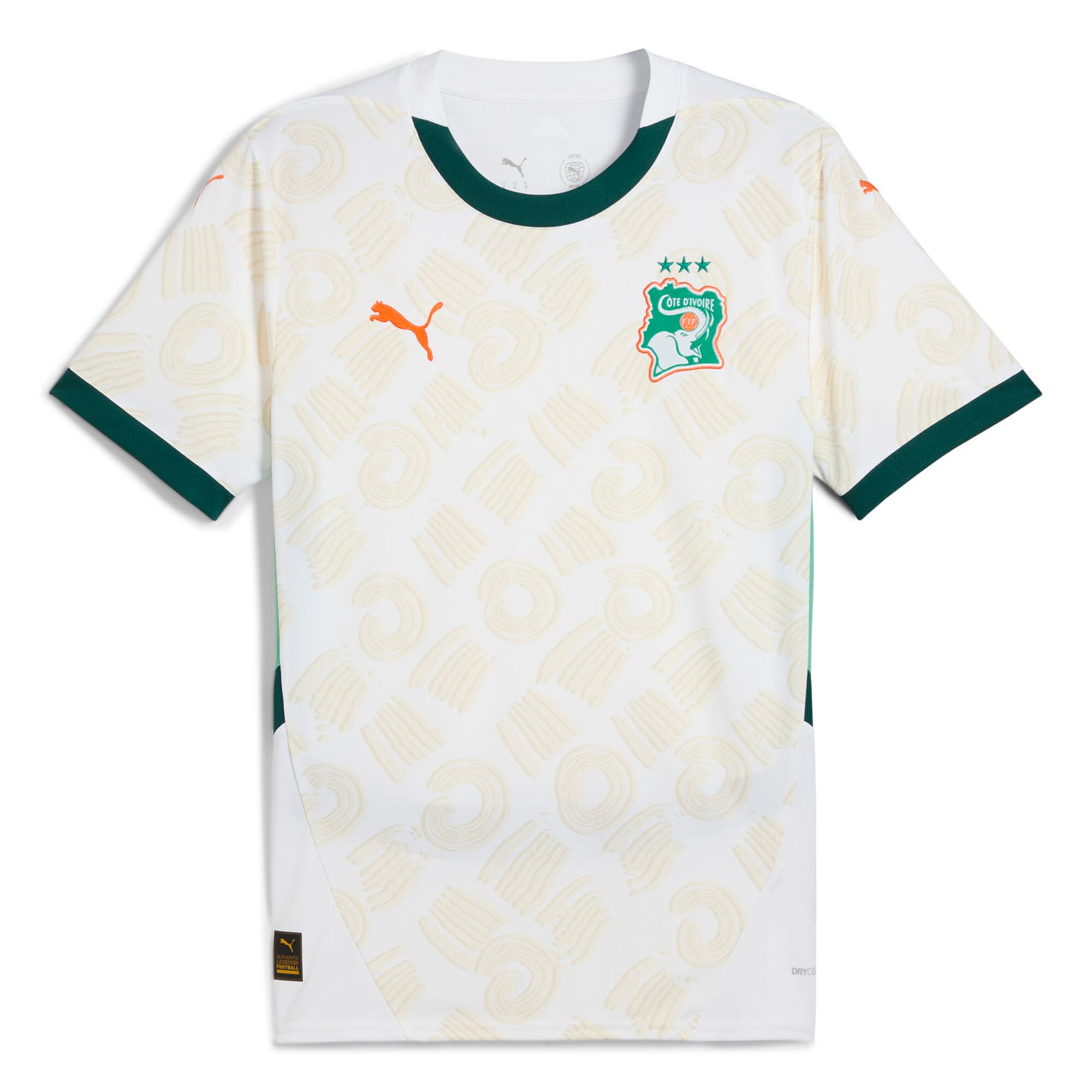 ivory coast national team puma 2025 away replica jersey – white Collection – England Football Jerseys and Shirts