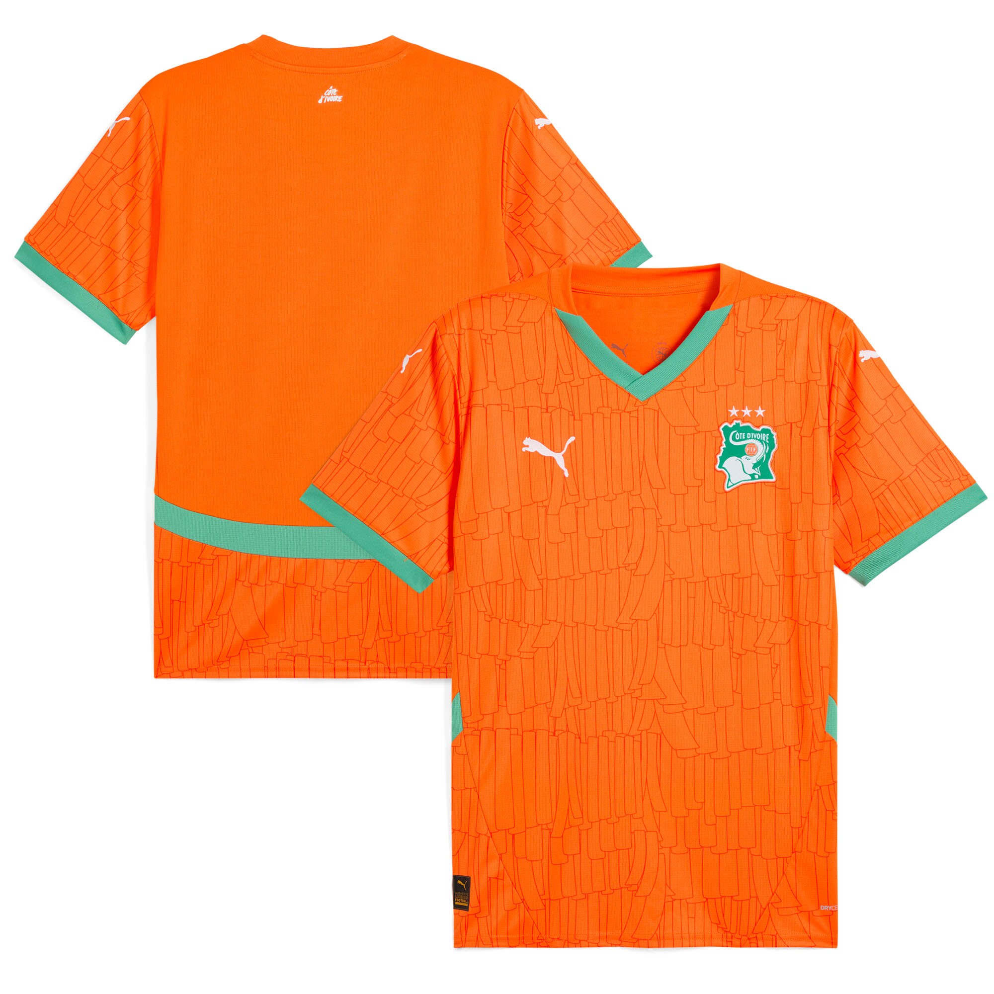 ivory coast national team puma 2025 home replica jersey – orange Collection – England Football Jerseys and Shirts