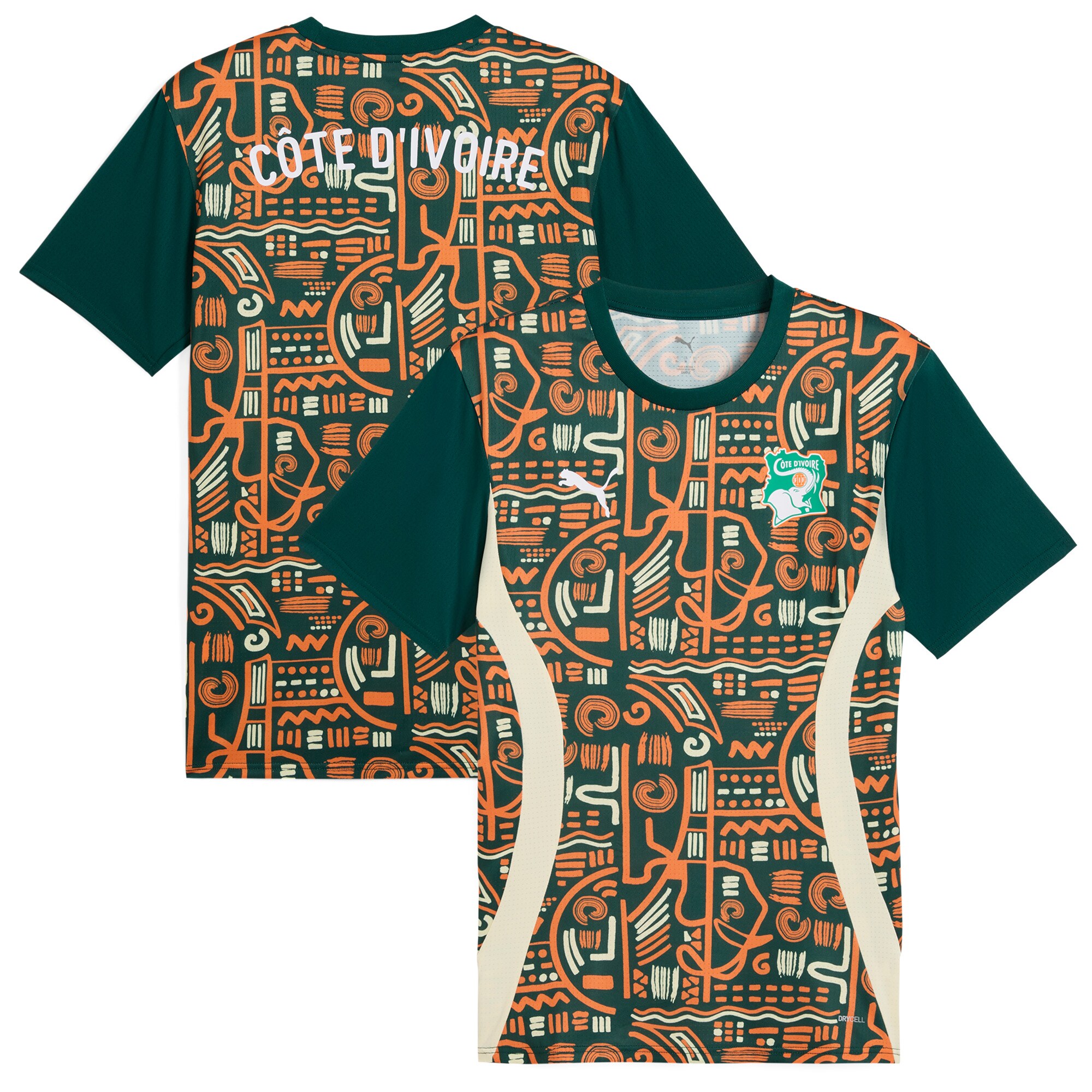 ivory coast national team puma 2025 pre-match jersey – green Collection – England Football Jerseys and Shirts