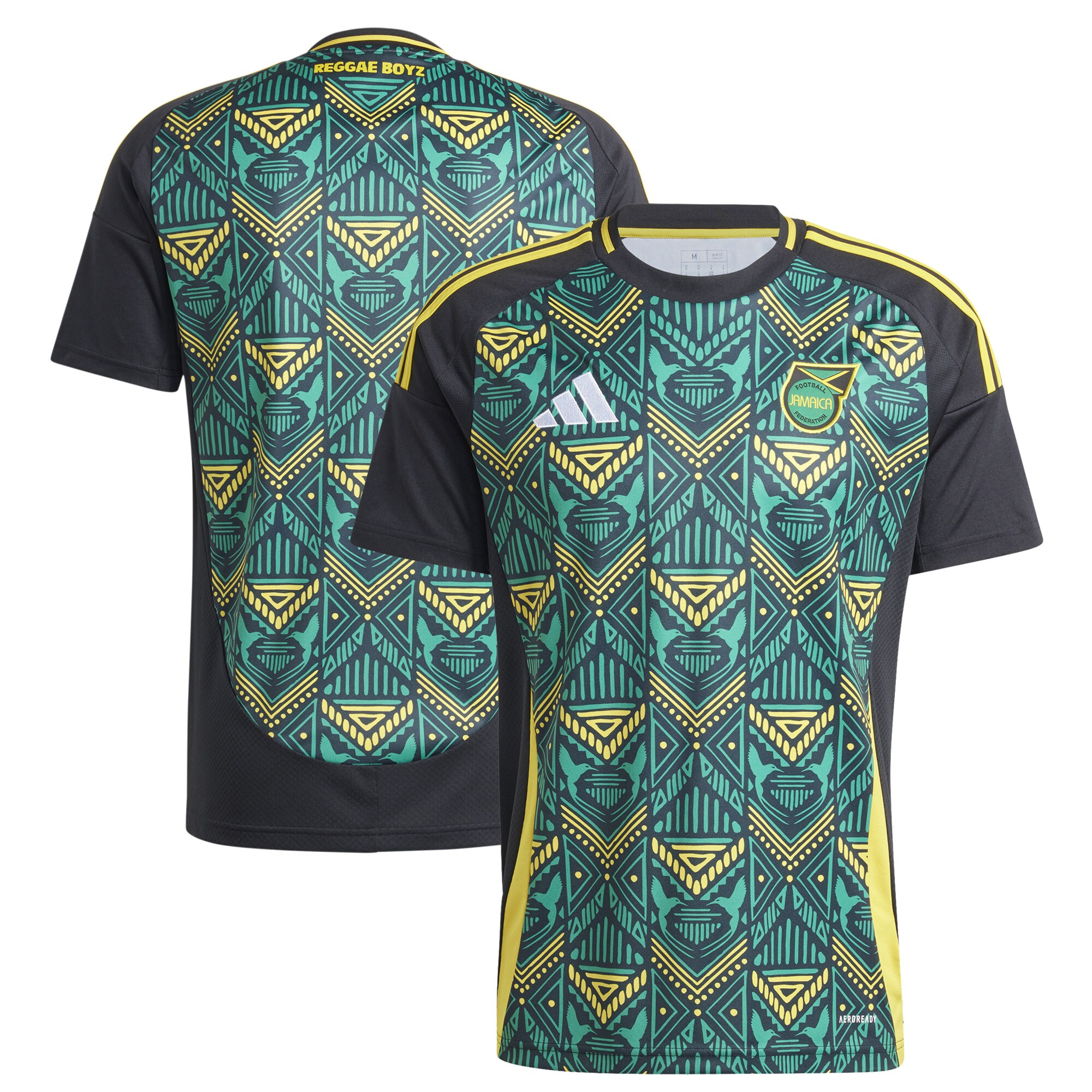 jamaica national team adidas 2024 away replica jersey – black Collection – England Football Jerseys and Shirts