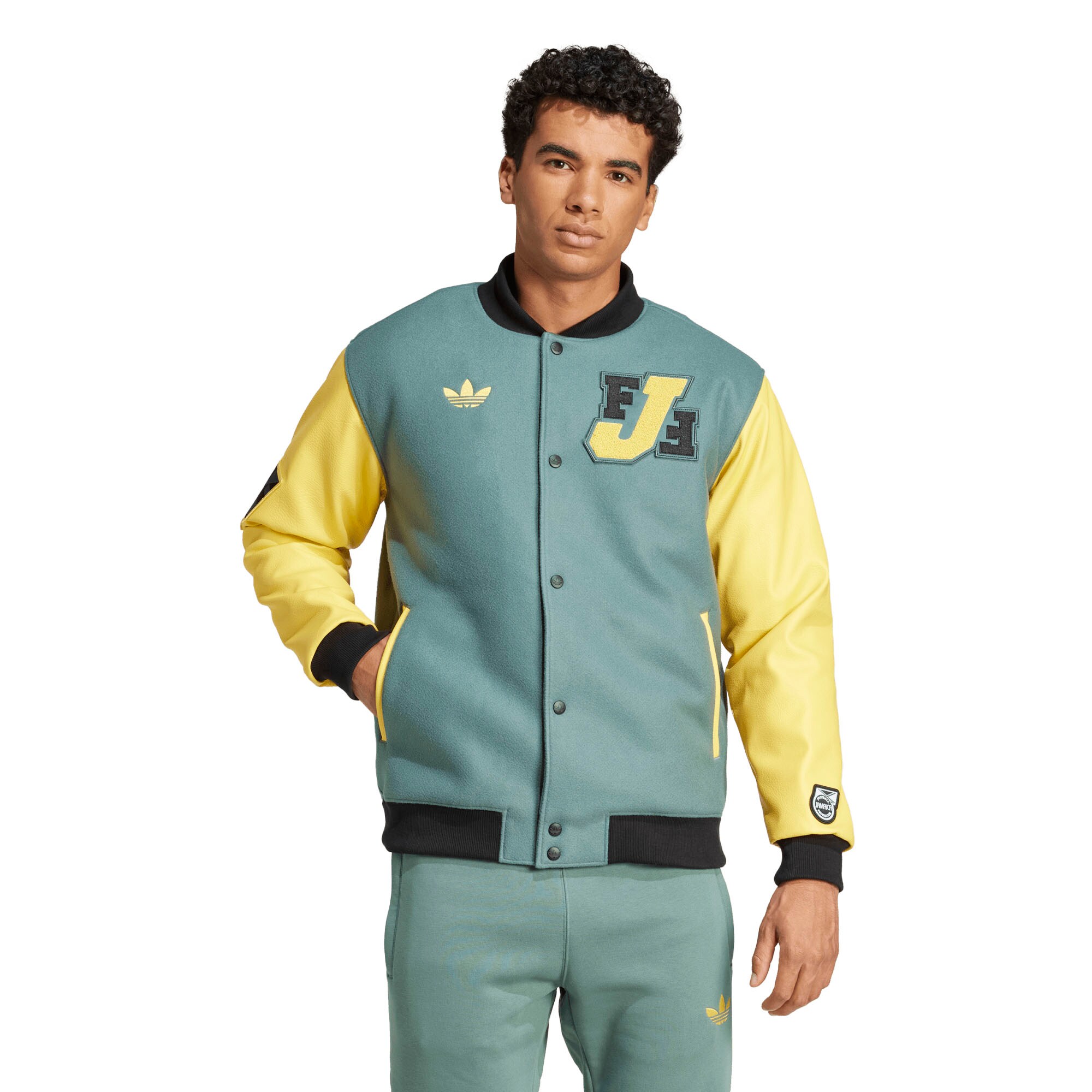 jamaica national team adidas varsity pack full-snap jacket – green Collection – England Football Jerseys and Shirts