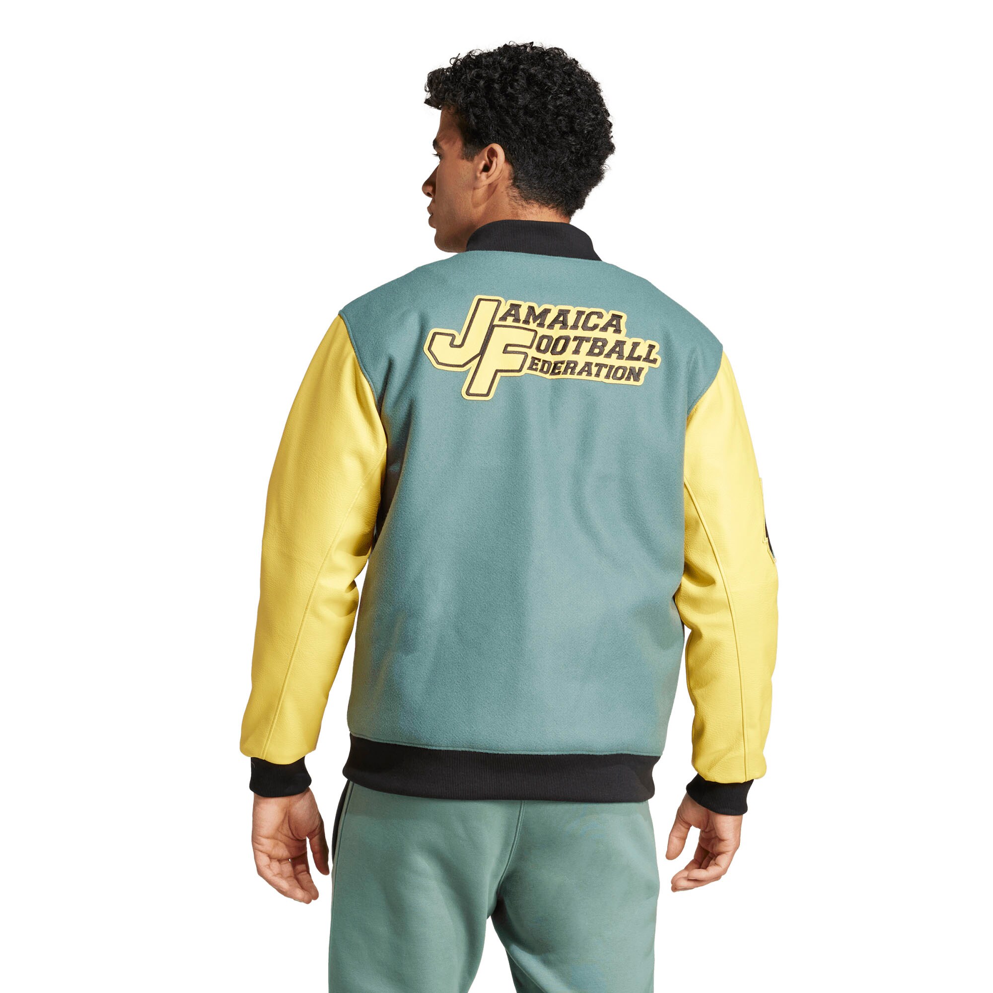 jamaica national team adidas varsity pack full-snap jacket – green Collection – England Football Jerseys and Shirts