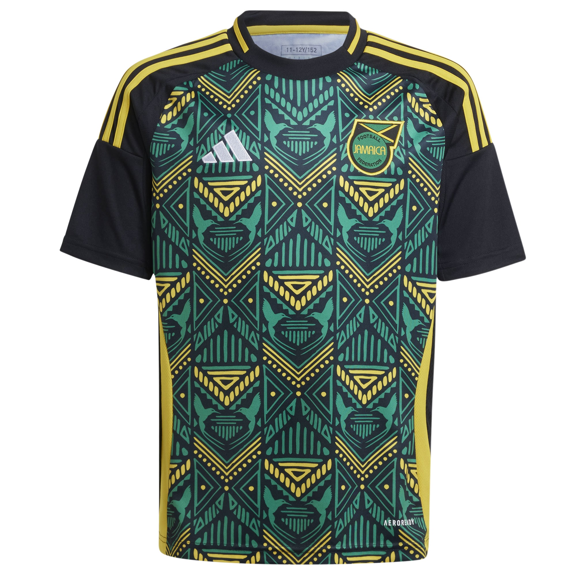 jamaica national team adidas youth 2024 away replica jersey – black Collection – England Football Jerseys and Shirts