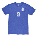 julián Álvarez argentina national team 1863fc retro name amp number tri-blend t-shirt – blue Collection – England Football Jerseys and Shirts