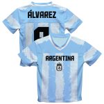 julián Álvarez argentina national team vive la fete football jersey – light blue Collection – England Football Jerseys and Shirts