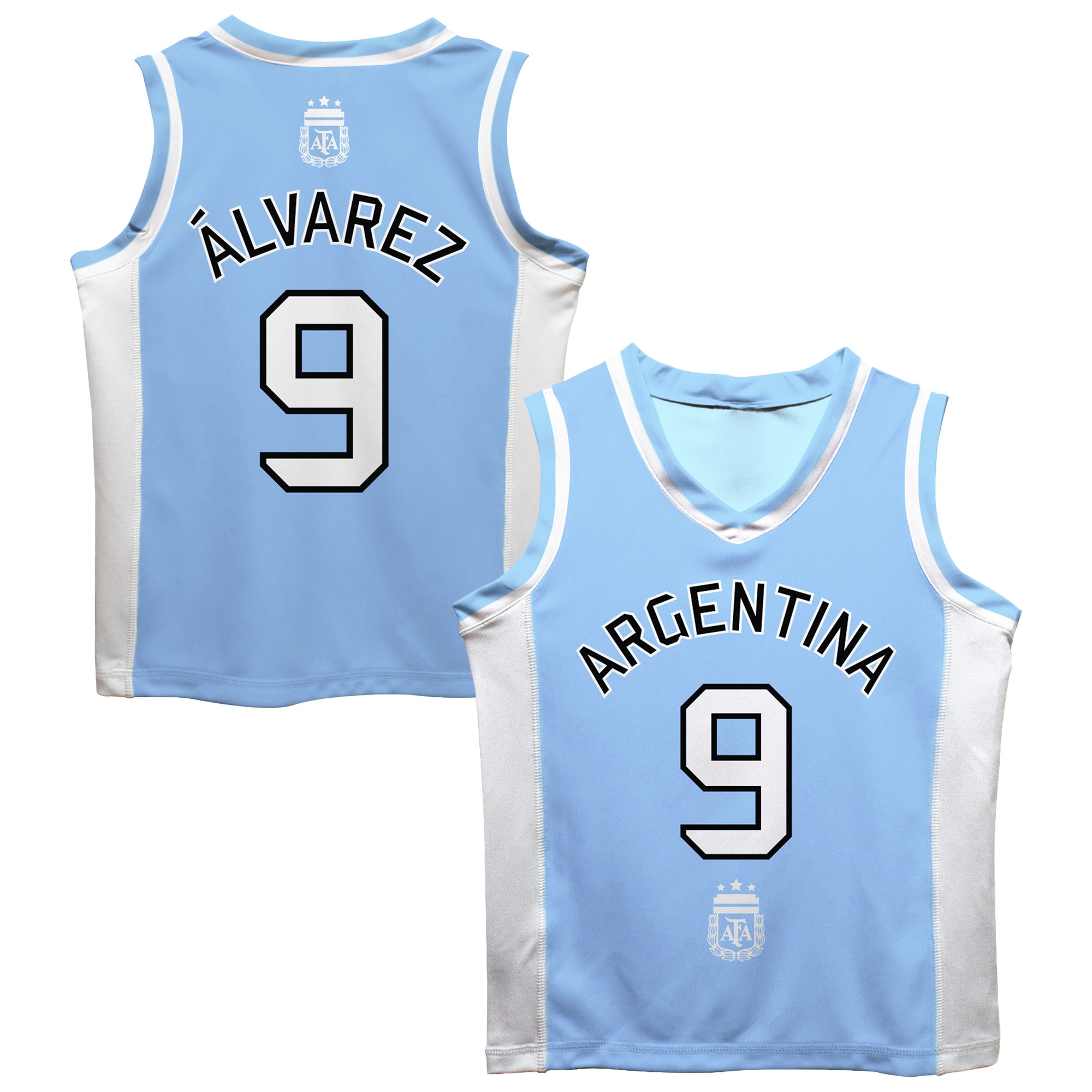 julián Álvarez argentina national team vive la fete mesh basketball jersey – light blue Collection – England Football Jerseys and Shirts