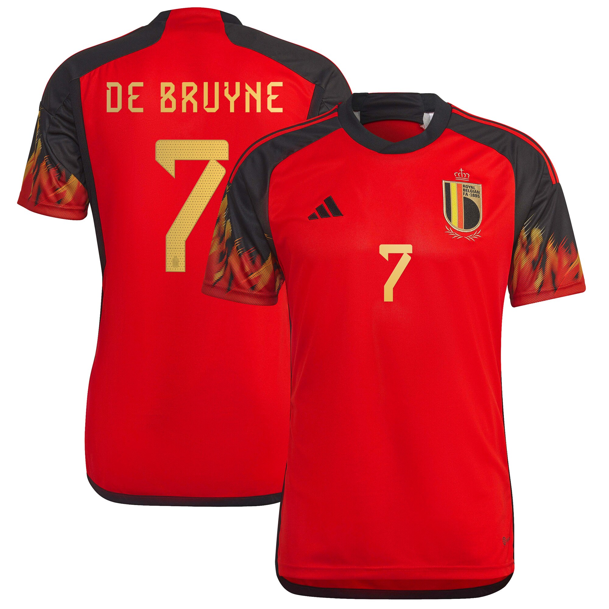 kevin de bruyne belgium national team adidas 202223 home replica jersey – red Collection – England Football Jerseys and Shirts