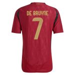 kevin de bruyne belgium national team adidas 2024 home authentic player jersey – burgundy Collection – England Football Jerseys and Shirts
