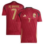 kevin de bruyne belgium national team adidas 2024 home replica player jersey – burgundy Collection – England Football Jerseys and Shirts