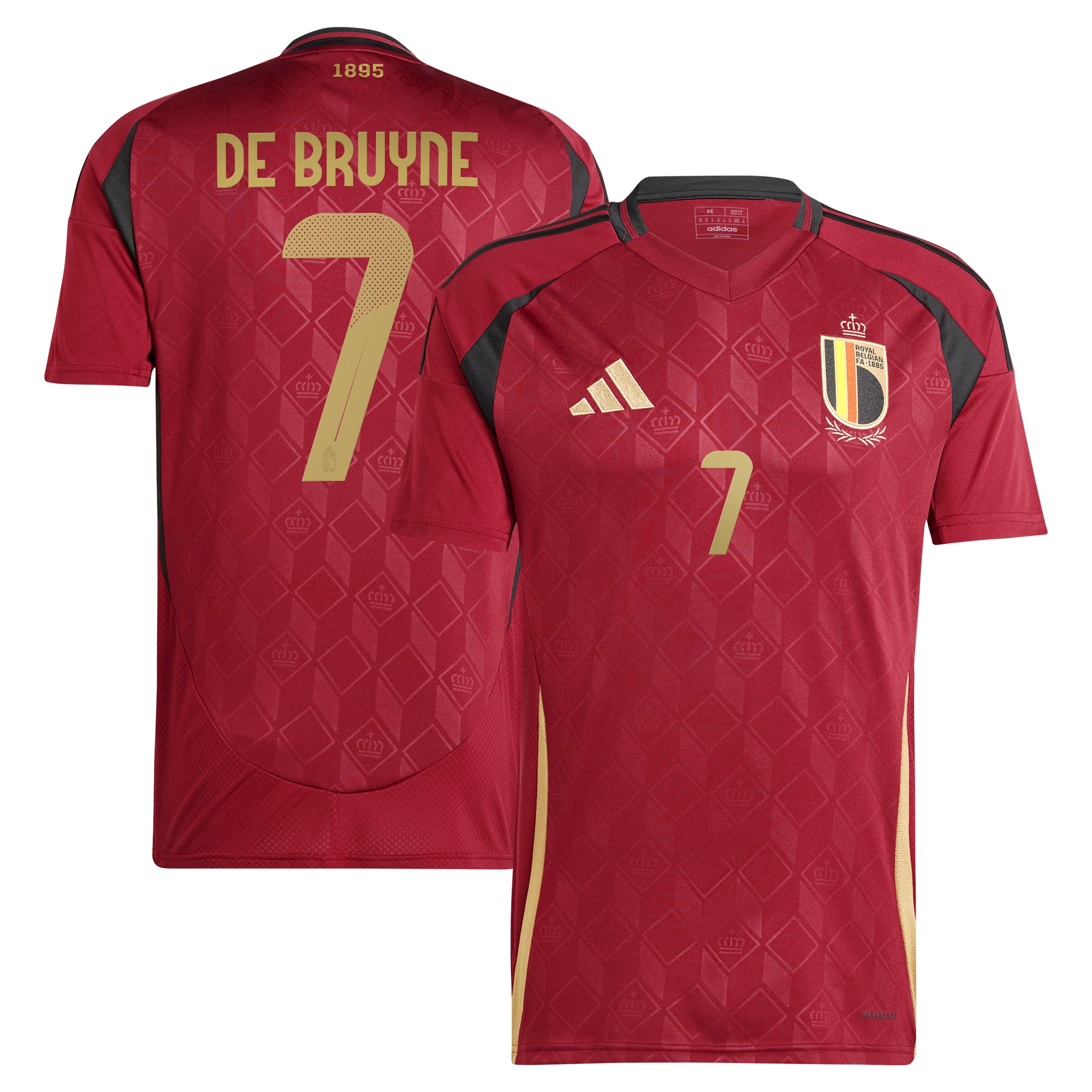 kevin de bruyne belgium national team adidas 2024 home replica player jersey – burgundy Collection – England Football Jerseys and Shirts