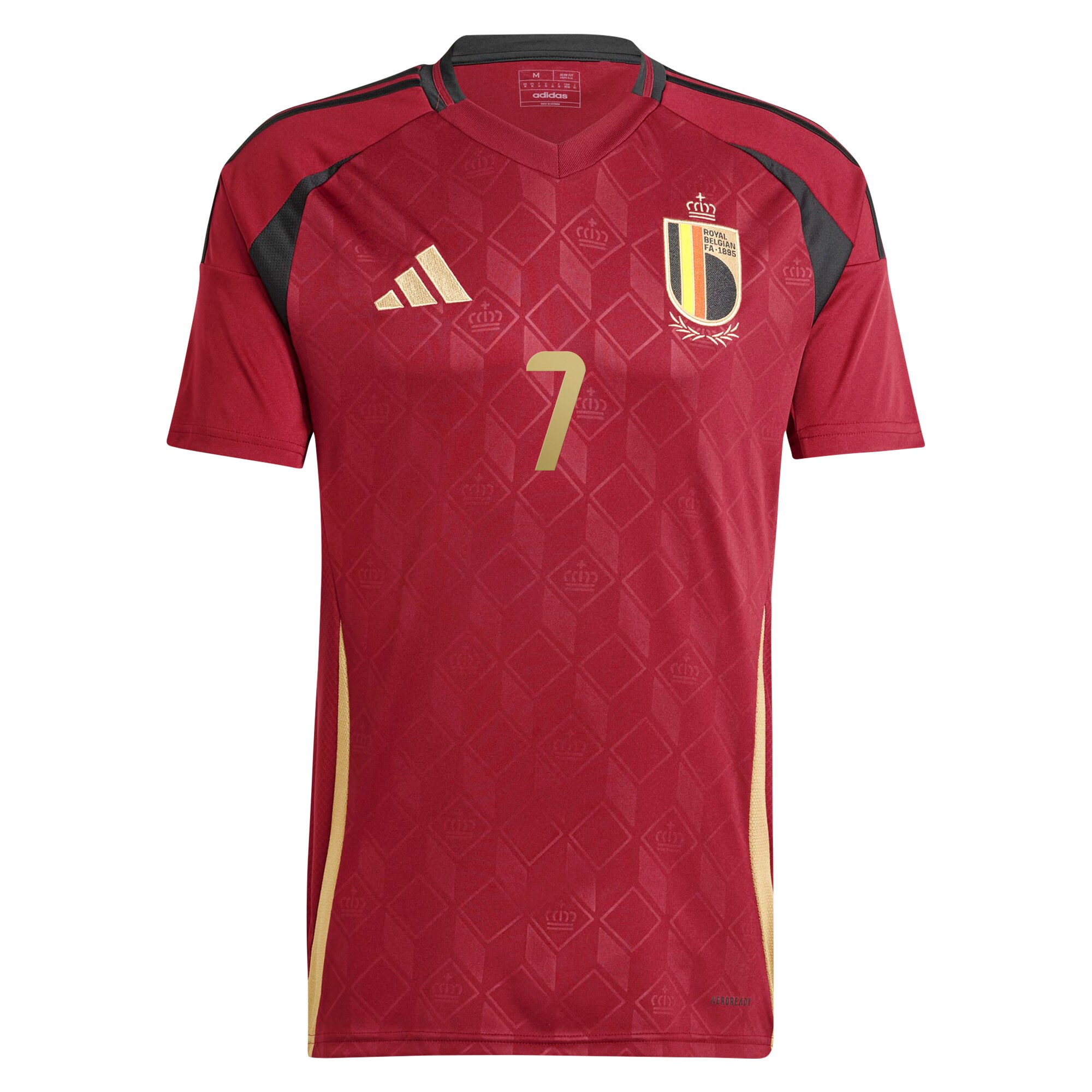 kevin de bruyne belgium national team adidas 2024 home replica player jersey – burgundy Collection – England Football Jerseys and Shirts