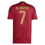 kevin de bruyne belgium national team adidas 2024 home replica player jersey – burgundy Collection – England Football Jerseys and Shirts