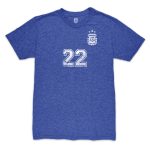 lautaro martinez argentina national team 1863fc retro player tri-blend t-shirt – blue Collection – England Football Jerseys and Shirts