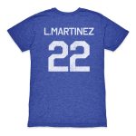 lautaro martinez argentina national team 1863fc retro player tri-blend t-shirt – blue Collection – England Football Jerseys and Shirts