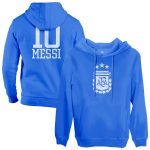 lionel messi argentina national team 1863fc player fleece pullover hoodie – blue Collection – England Football Jerseys and Shirts