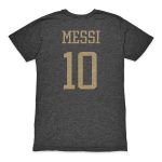 lionel messi argentina national team 1863fc player retro tri-blend t-shirt – heather black Collection – England Football Jerseys and Shirts