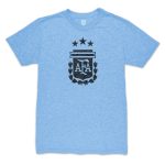lionel messi argentina national team 1863fc player retro tri-blend t-shirt – light blue Collection – England Football Jerseys and Shirts