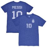 lionel messi argentina national team 1863fc retro name amp number tri-blend t-shirt – blue Collection – England Football Jerseys and Shirts