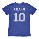 lionel messi argentina national team 1863fc retro name amp number tri-blend t-shirt – blue Collection – England Football Jerseys and Shirts