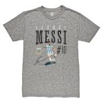 lionel messi argentina national team 1863fc snapshot tri-blend t-shirt – heather gray Collection – England Football Jerseys and Shirts
