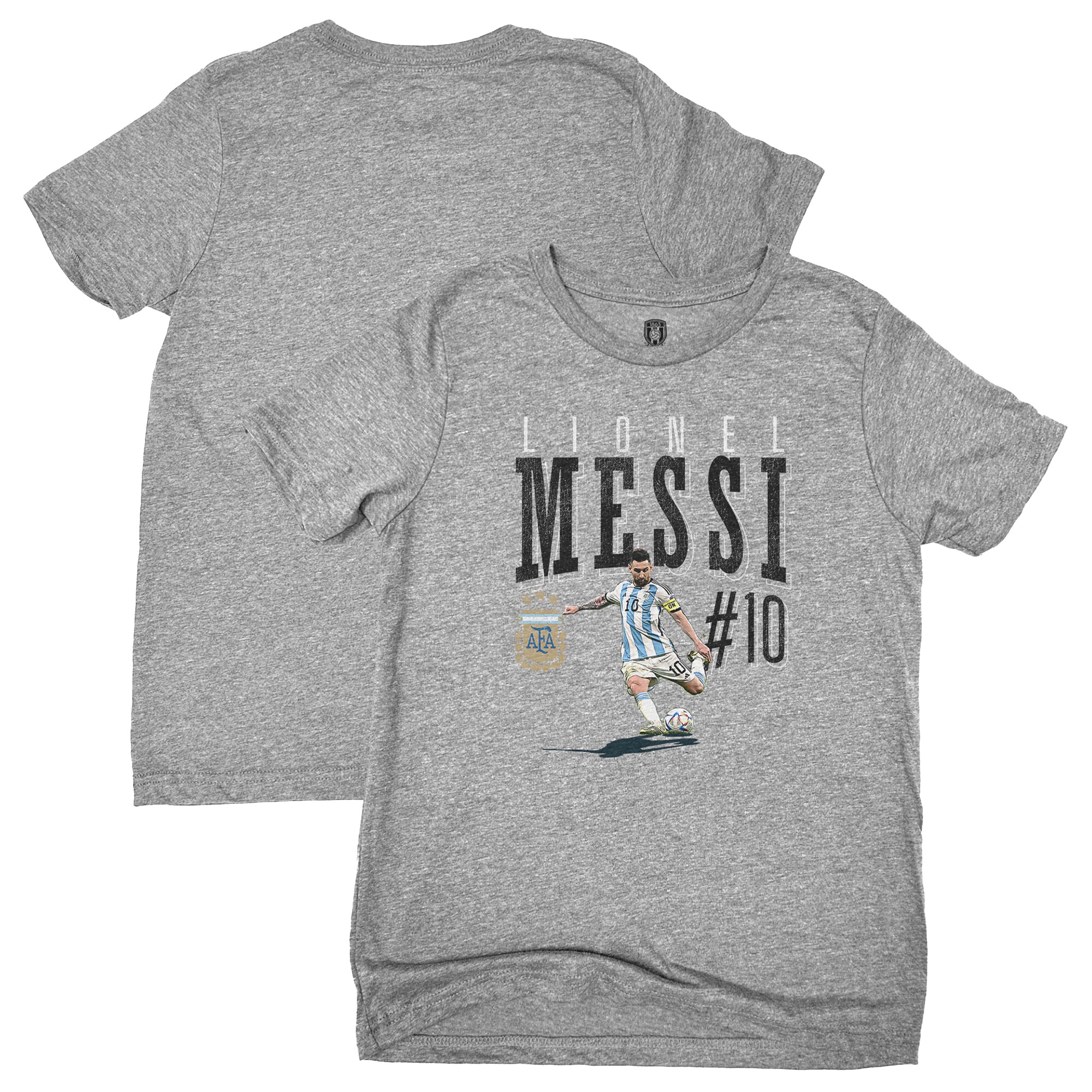 lionel messi argentina national team 1863fc youth snapshot t-shirt – heather gray Collection – England Football Jerseys and Shirts