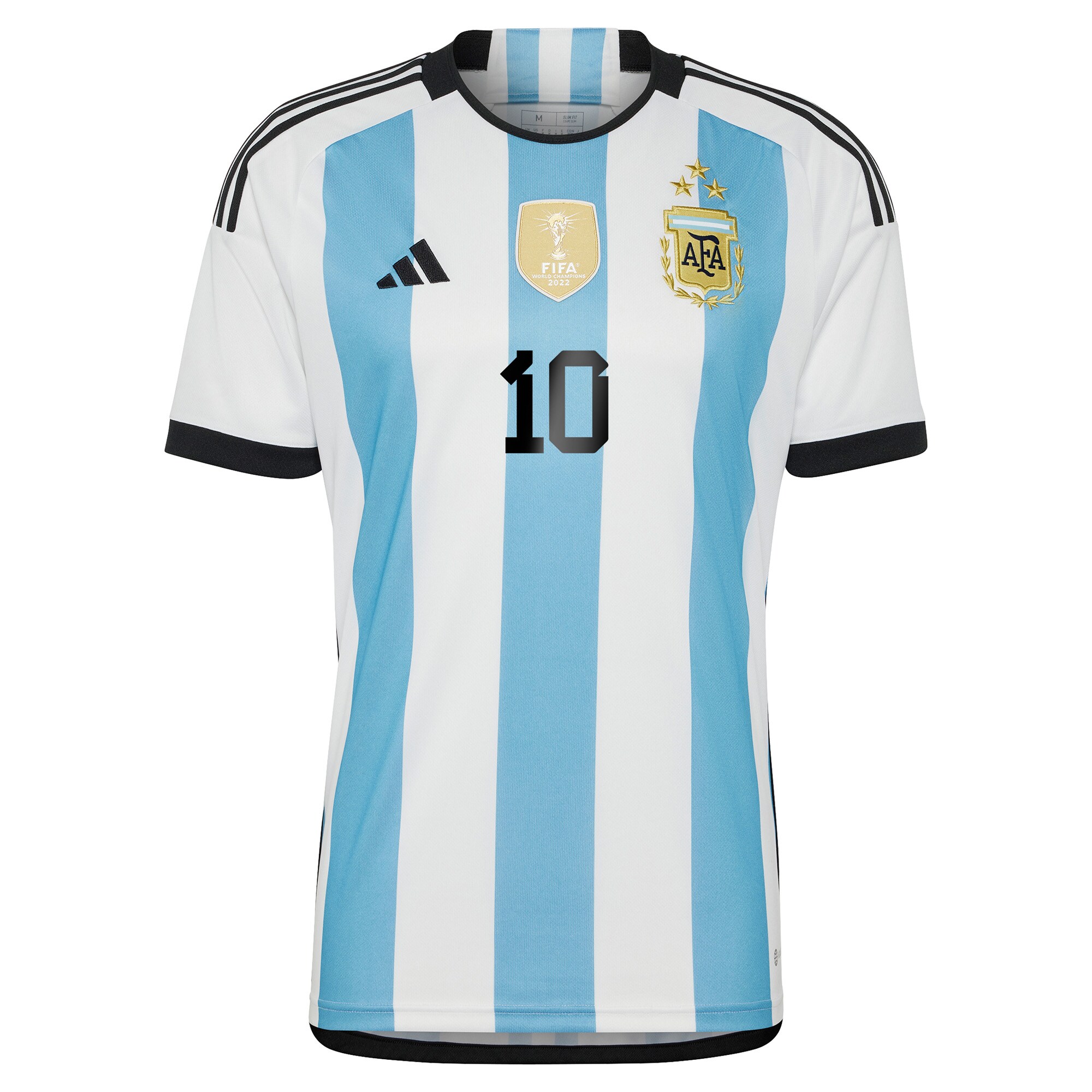 lionel messi argentina national team adidas 2022 winners home replica jersey – whitelight blue Collection – England Football Jerseys and Shirts