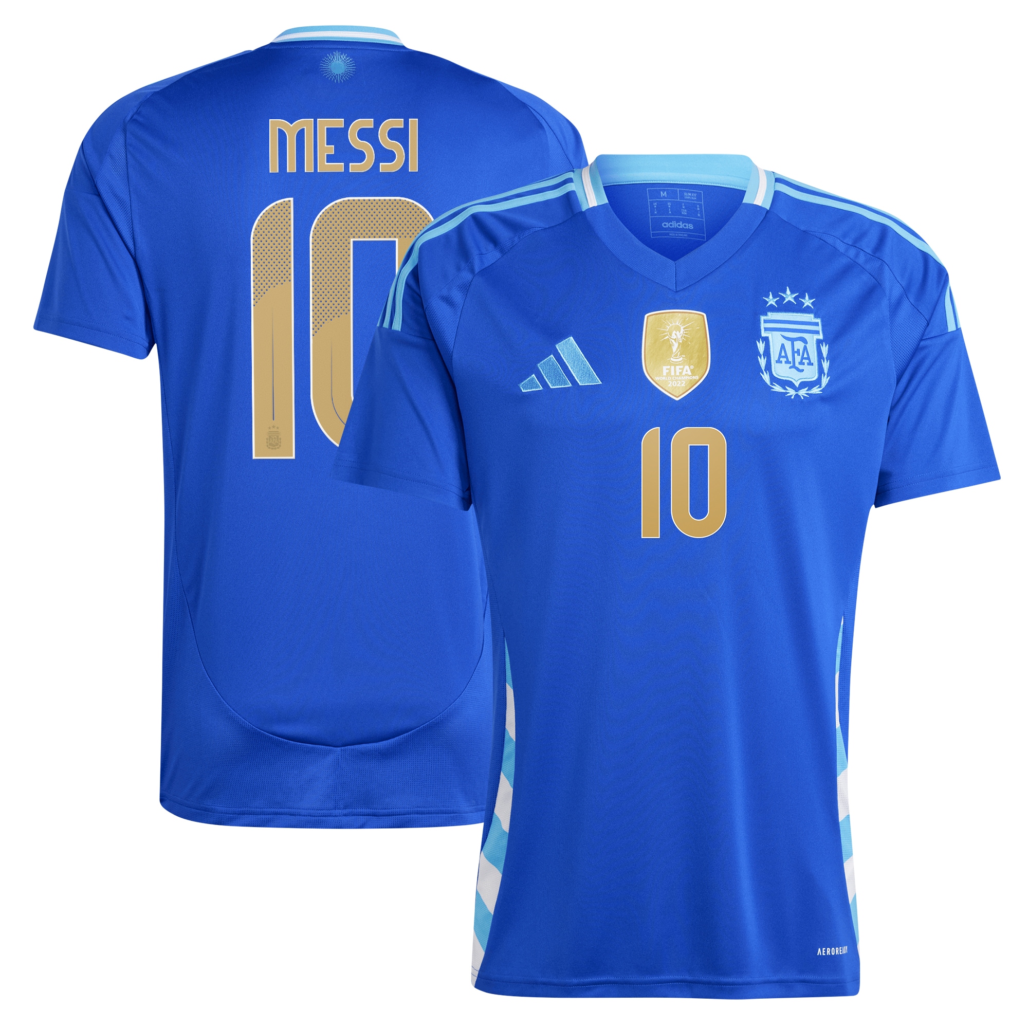 lionel messi argentina national team adidas 2024 away replica player jersey – blue Collection – England Football Jerseys and Shirts