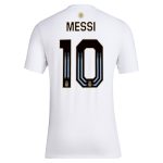 lionel messi argentina national team adidas name amp number t-shirt – white Collection – England Football Jerseys and Shirts