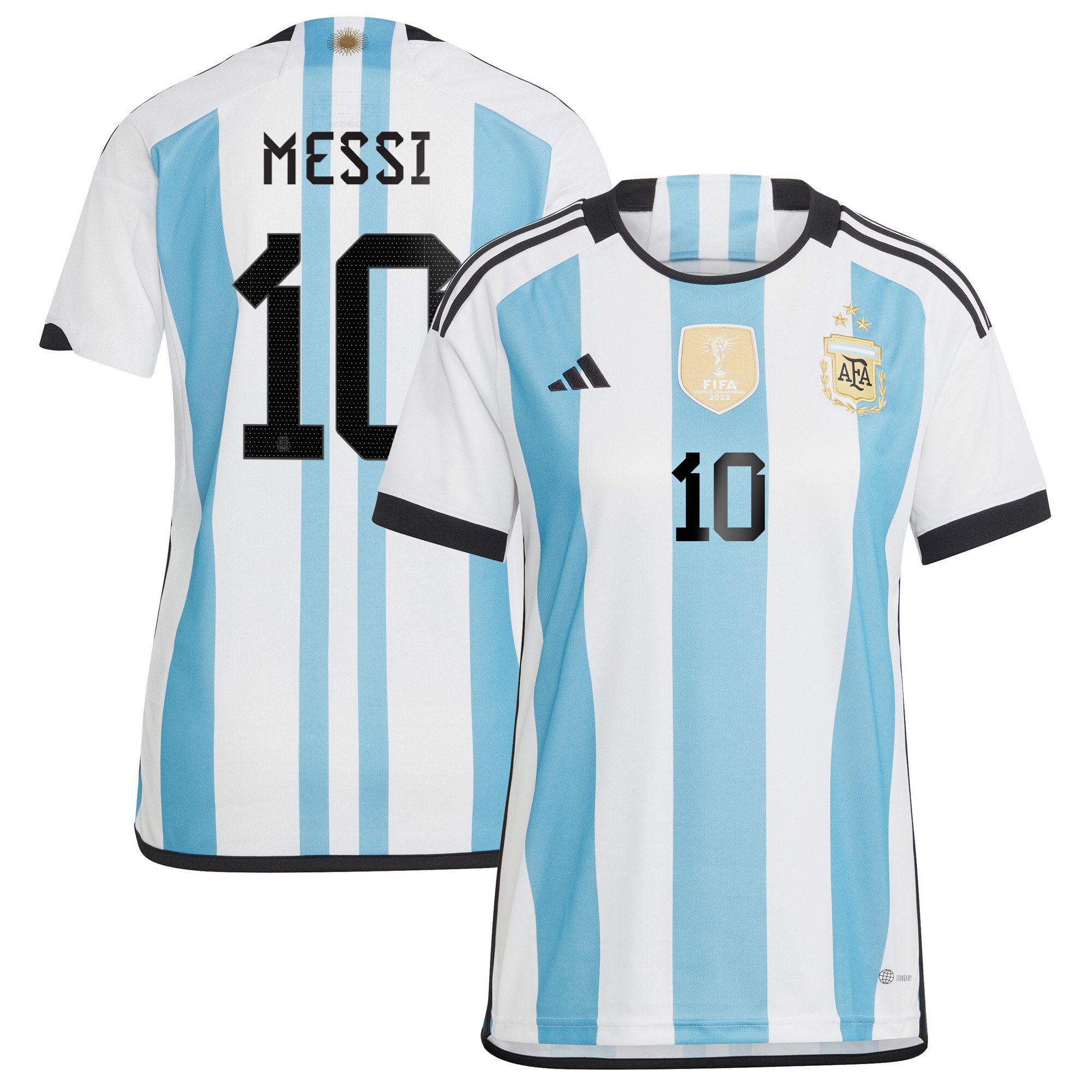 lionel messi argentina national team adidas women8217s 2022 winners home replica jersey – whitelight blue Collection – England Football Jerseys and Shirts